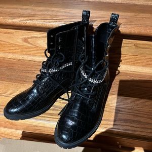 Combat boots from Express